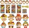 40 Pieces Fall Scarecrow Head Craft Kit DIY Scarecrow Craft Autumn Thanksgiving Art Craft. Create Your Own Scarecrow Head Set: Home Classroom Game Activities Art Supplies and Decor for Kindergarten Kids